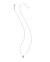 Tiny Cowboy Boot 14k White Gold Pendant Necklace