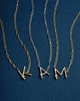 Pearl Silver Letter A Short Pendant Necklace in Freshwater Cultured Pearl