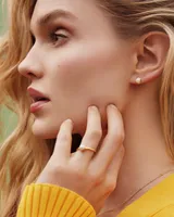 Davie Pearl Sterling Silver Band Ring Freshwater Cultured