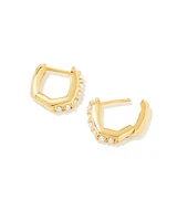 Davie Sterling Silver Huggie Earrings Freshwater Cultured Pearl