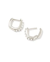 Davie Sterling Silver Huggie Earrings Freshwater Cultured Pearl