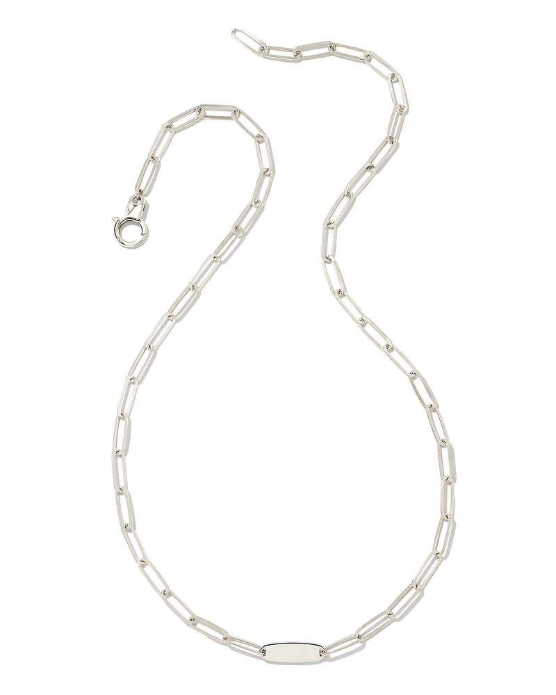 Marlee Paperclip Chain Necklace in Sterling Silver