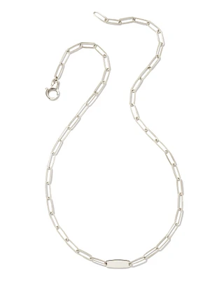 Marlee Paperclip Chain Necklace in Sterling Silver