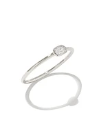Marisa 14k Yellow Gold Oval Solitaire Band Ring White Diamond