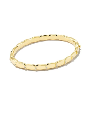 Jordan Sterling Silver Bangle Bracelet White Sapphire