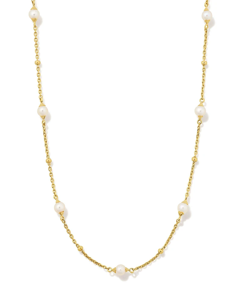 Emmaline Sterling Silver Strand Necklace Freshwater Cultured Pearl