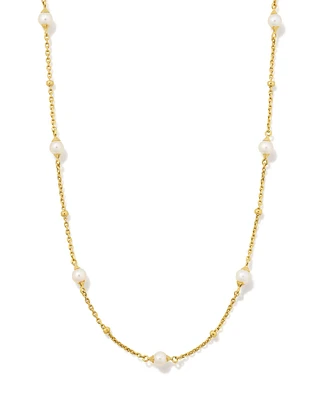 Emmaline Sterling Silver Strand Necklace Freshwater Cultured Pearl