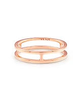 Bennett Double Band Ring Sterling Silver