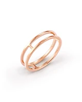 Bennett Double Band Ring Sterling Silver