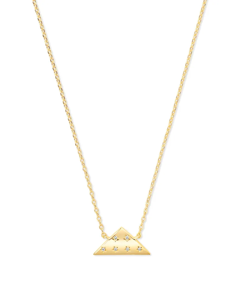 Folds of Honor Pendant Necklace Gold