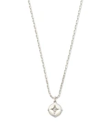 Adanna Sterling Silver Pendant Necklace in White Diamond