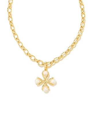 Everleigh Gold Pearl Pendant Necklace in Freshwater Cultured Pearl