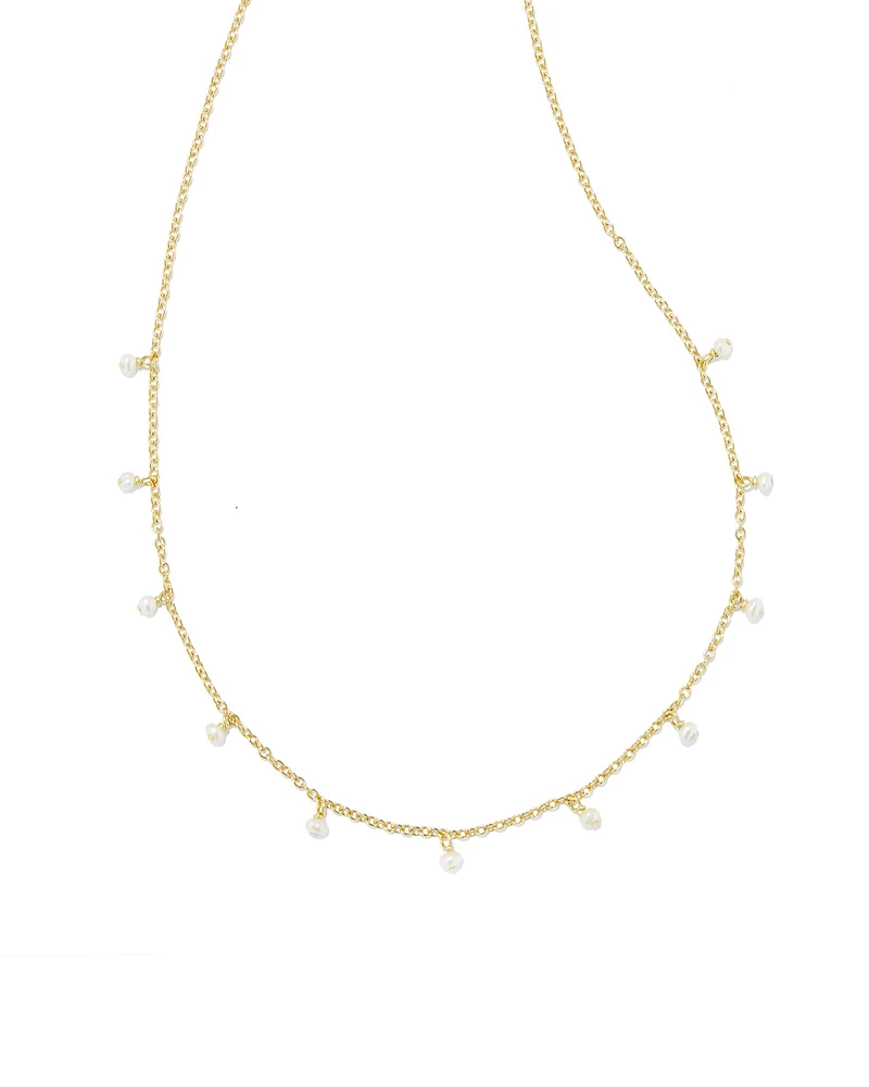 Willa Gold Pearl Strand Necklace in Freshwater Cultured Pearl