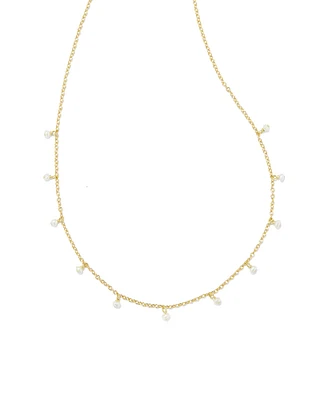 Willa Gold Pearl Strand Necklace in Freshwater Cultured Pearl