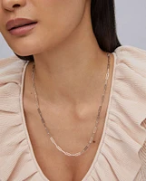 Courtney Paperclip Necklace Gold