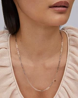 Courtney Paperclip Necklace Gold