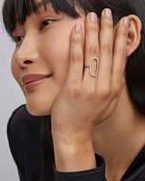 Dani 14k Yellow Gold Open Ring White Diamond