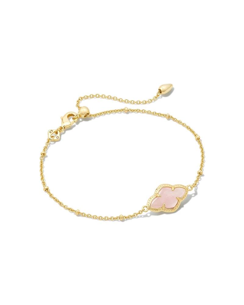 Abbie Gold Satellite Chain Bracelet Ivory Mother-of-Pearl