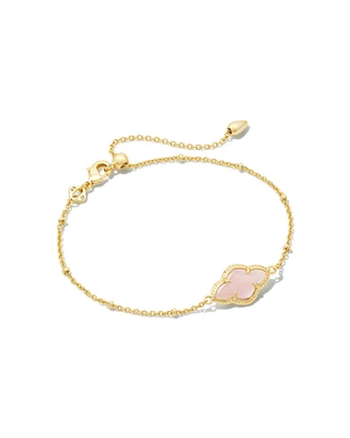 Abbie Gold Satellite Chain Bracelet Ivory Mother-of-Pearl