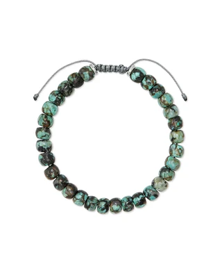 Cade Oxidized Sterling Silver Beaded Bracelet White Howlite