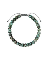 Cade Oxidized Sterling Silver Beaded Bracelet White Howlite