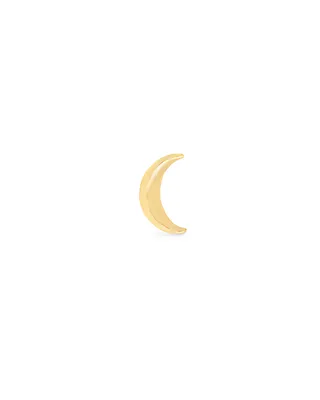 Moon Single Stud Earring in Sterling Silver