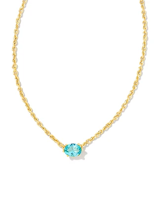 Cailin Gold Pendant Necklace Ivory Mother-of-Pearl