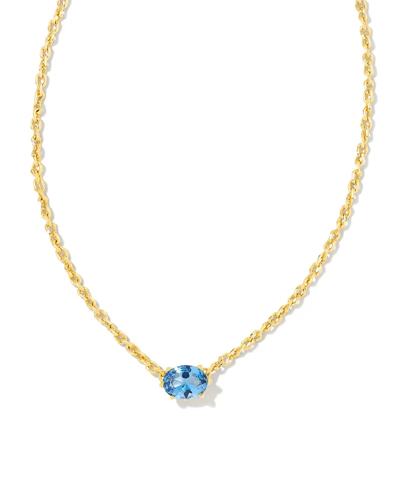 Cailin Gold Pendant Necklace Ivory Mother-of-Pearl