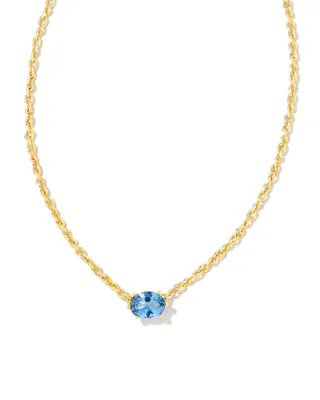 Cailin Gold Pendant Necklace Ivory Mother-of-Pearl