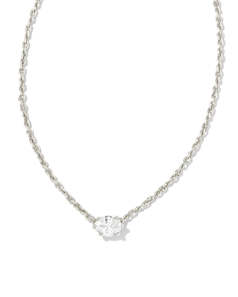 Cailin Silver Pendant Necklace Ivory Mother-of-Pearl