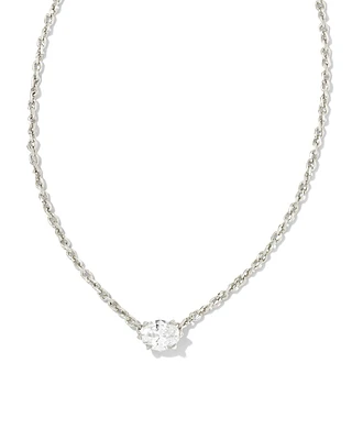 Cailin Silver Pendant Necklace Ivory Mother-of-Pearl