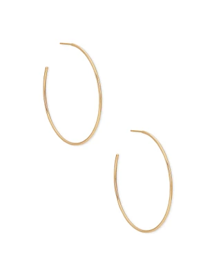 Keeley 50mm Hoop Earrings 18k Gold Vermeil