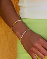 Kassie Reversible Link and Chain Bracelet in Mixed Metal