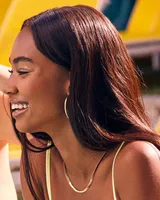 Sylvie Large Hoop Earrings in Gold