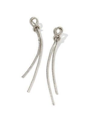 Annie Linear Earrings in Silver