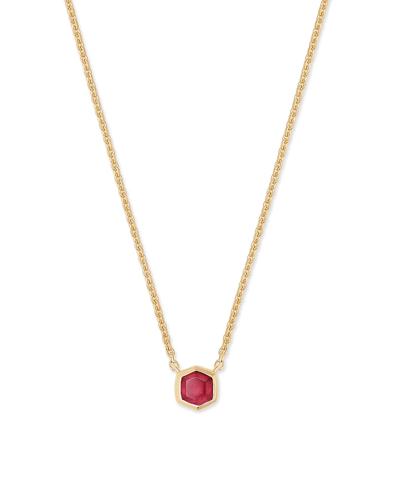 Davie 18k Gold Vermeil Pendant Necklace Amethyst