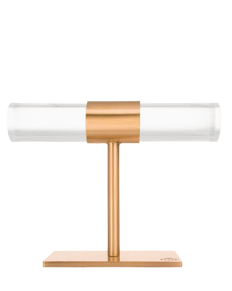 Small T-Bar Jewelry Stand in Rose Gold