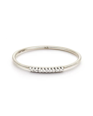 Mila 14k White Gold Band Ring Diamond