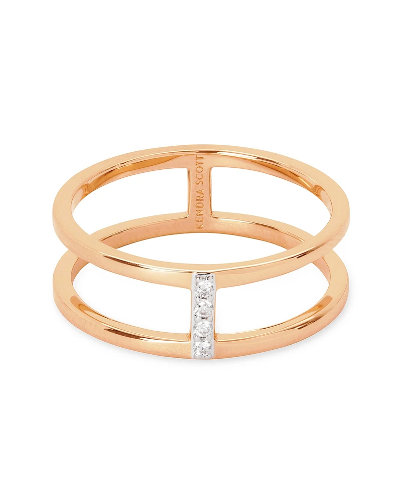 Waylon 14K White Gold Band Ring Diamond
