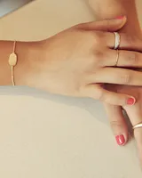 Elaina Delicate Chain Bracelet In 18k Rose Gold Vermeil