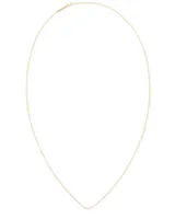 30 Inch Thin Chain Necklace in 18k Gold Vermeil