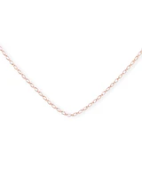 Inch Thin Chain Necklace in 18k Rose Gold Vermeil