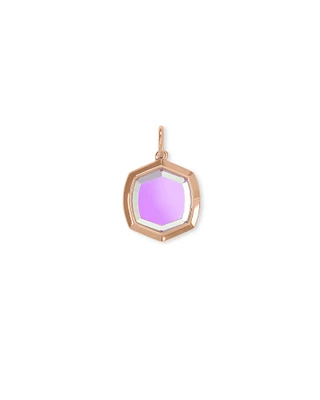 Davis 18k Rose Gold Vermeil Charm in Ivory Mother-of-Pearl