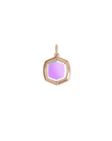 Davis 18k Rose Gold Vermeil Charm in Ivory Mother-of-Pearl