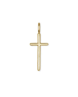Cross Charm 18k Gold Vermeil