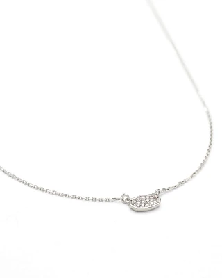 Marisa Pendant Necklace White Diamond and 14k Yellow Gold