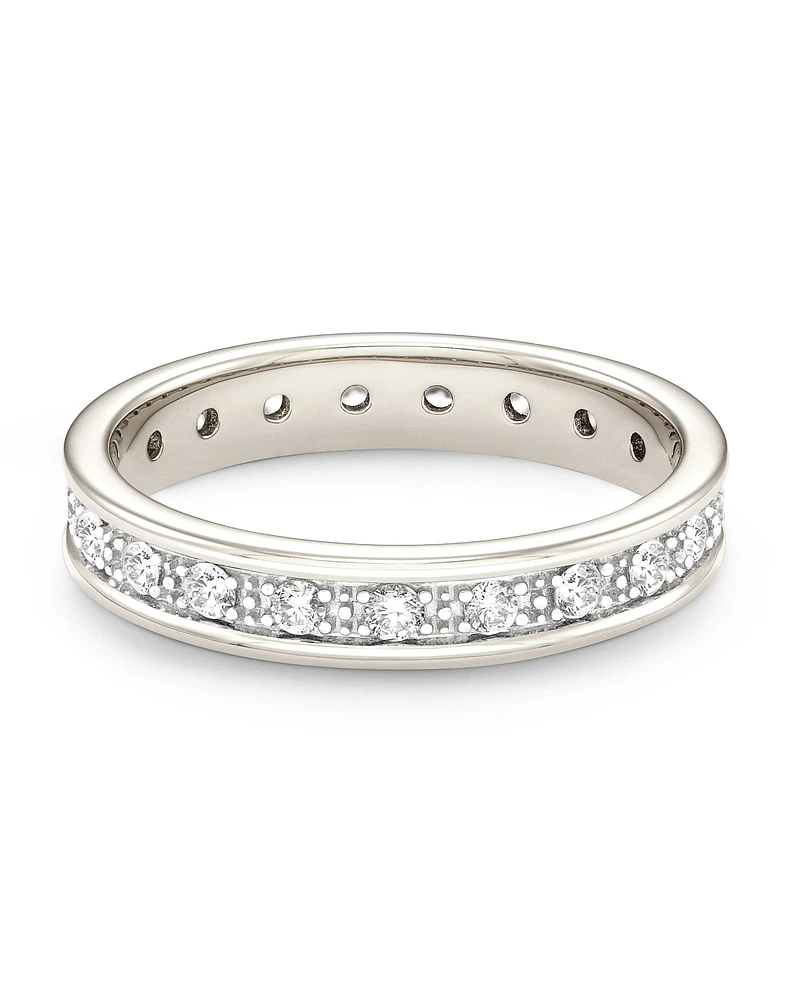 Drew 14k White Gold Band Ring Diamond