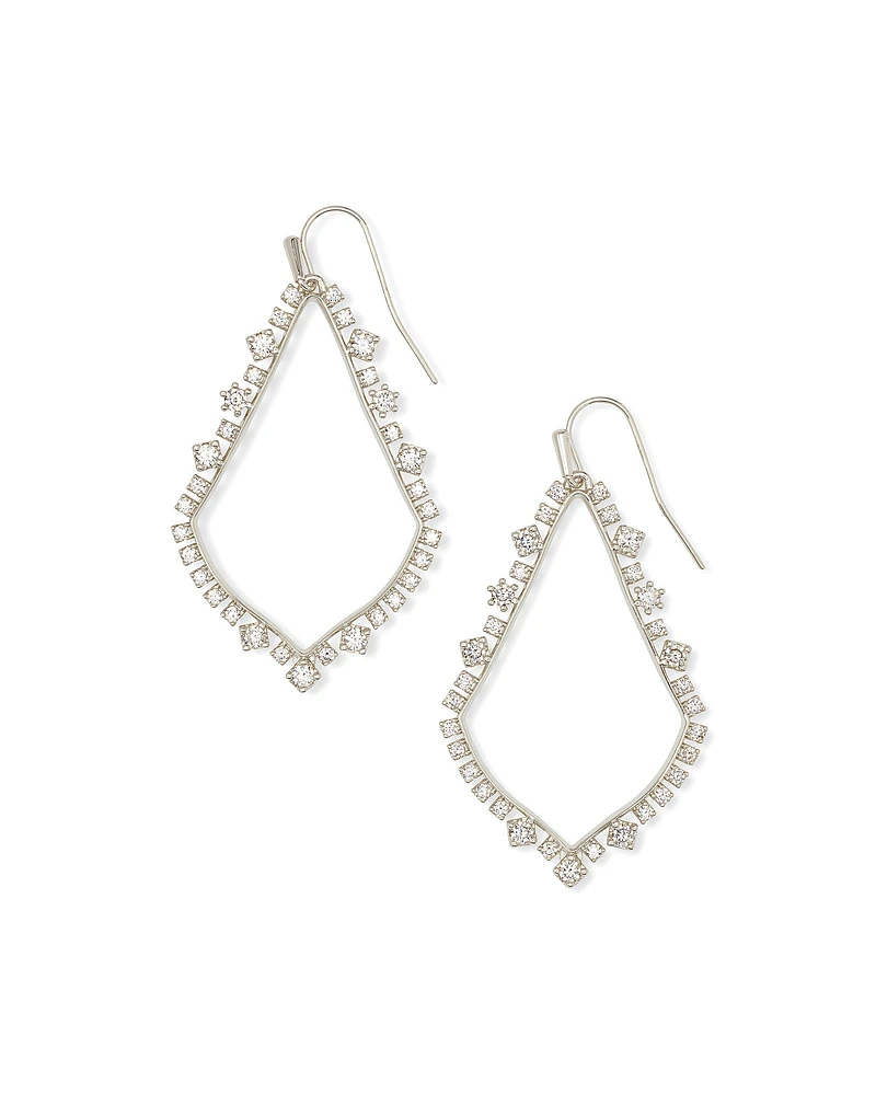 Sophee Crystal Drop Earrings in Gold