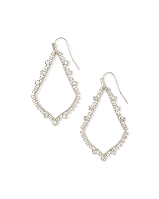 Sophee Crystal Drop Earrings in Gold