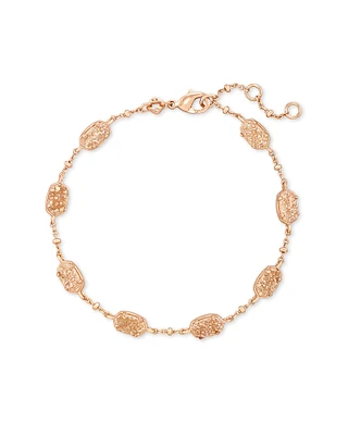 Emilie Silver Chain Bracelet Platinum Drusy